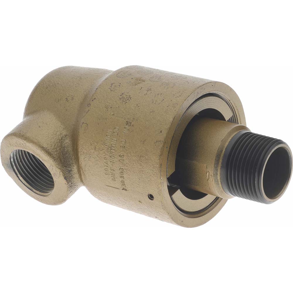 Duff-Norton 1 NPT Right Hand Rotor Thread, 1" NPT Port, 6-1/8" Body Length, Single Flow, General Purpose, Rotary Union - 730303C