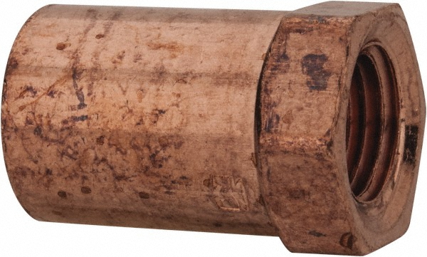 Value Collection Wrot Copper Pipe Adapter: 1/2" x 1/2" Fitting, C x F - BDNA-15648