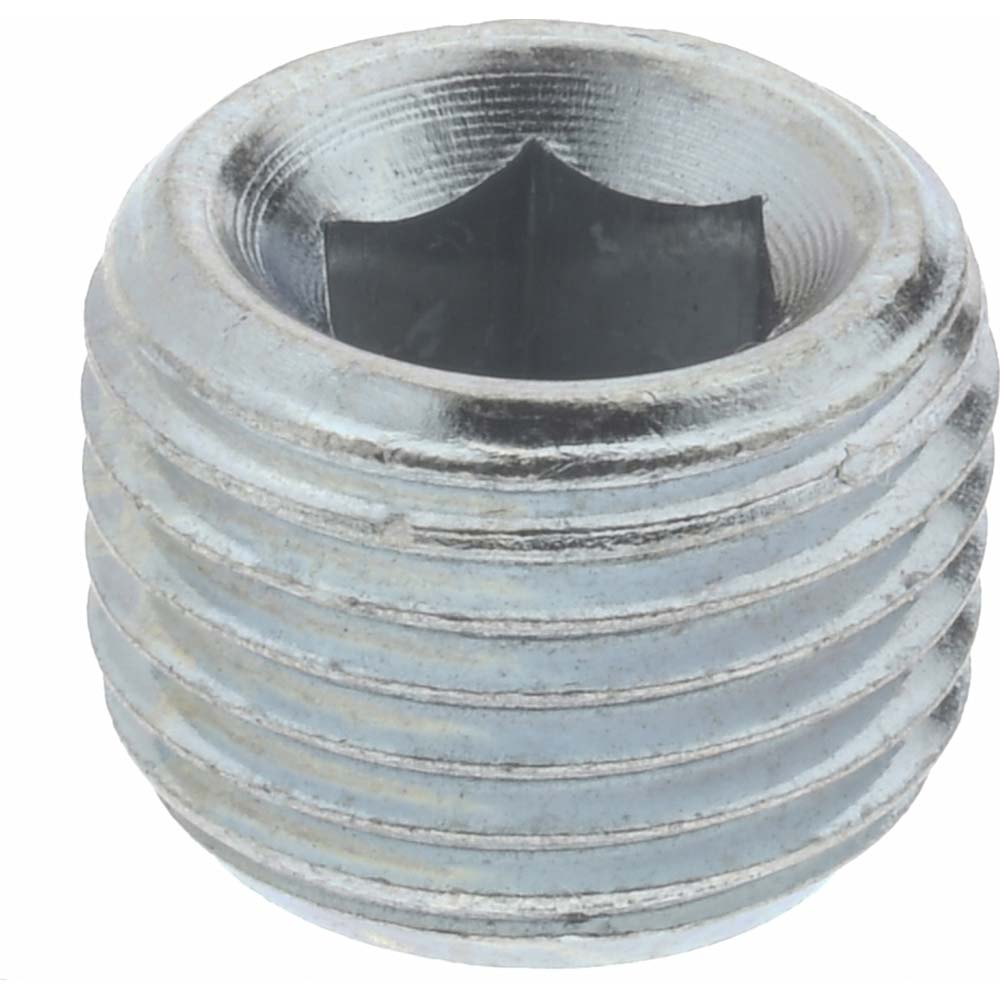 Parker Industrial Pipe Hollow Hex Plug: 1/8" Male Thread, MNPTF - 1/8 HHP-S