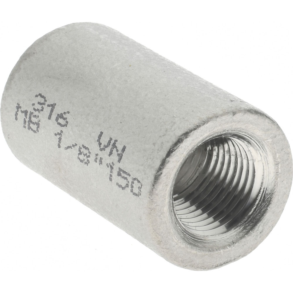 Merit Brass Pipe Coupling: 1/8", 316 Stainless Steel - K611-02