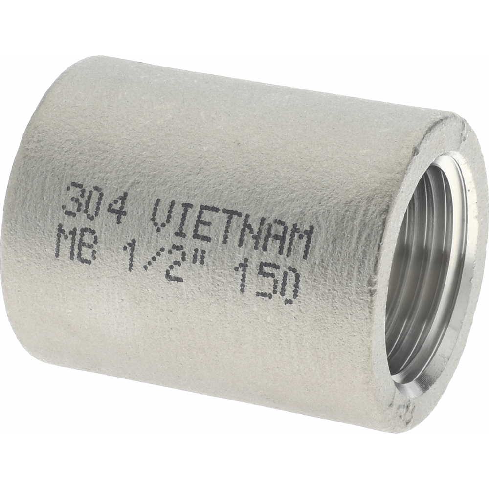 Merit Brass Pipe Coupling: 1/8", 316 Stainless Steel - K611-02