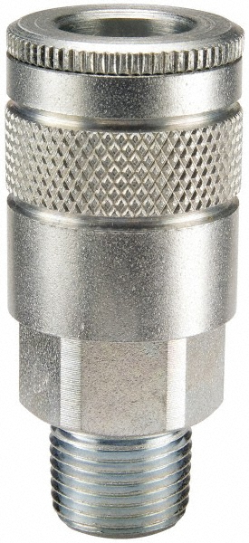 Parker Pneumatic Hose Coupling: 3/8-18, 3/8" Body Dia, Tru-Flate Automotive Interchange - 14