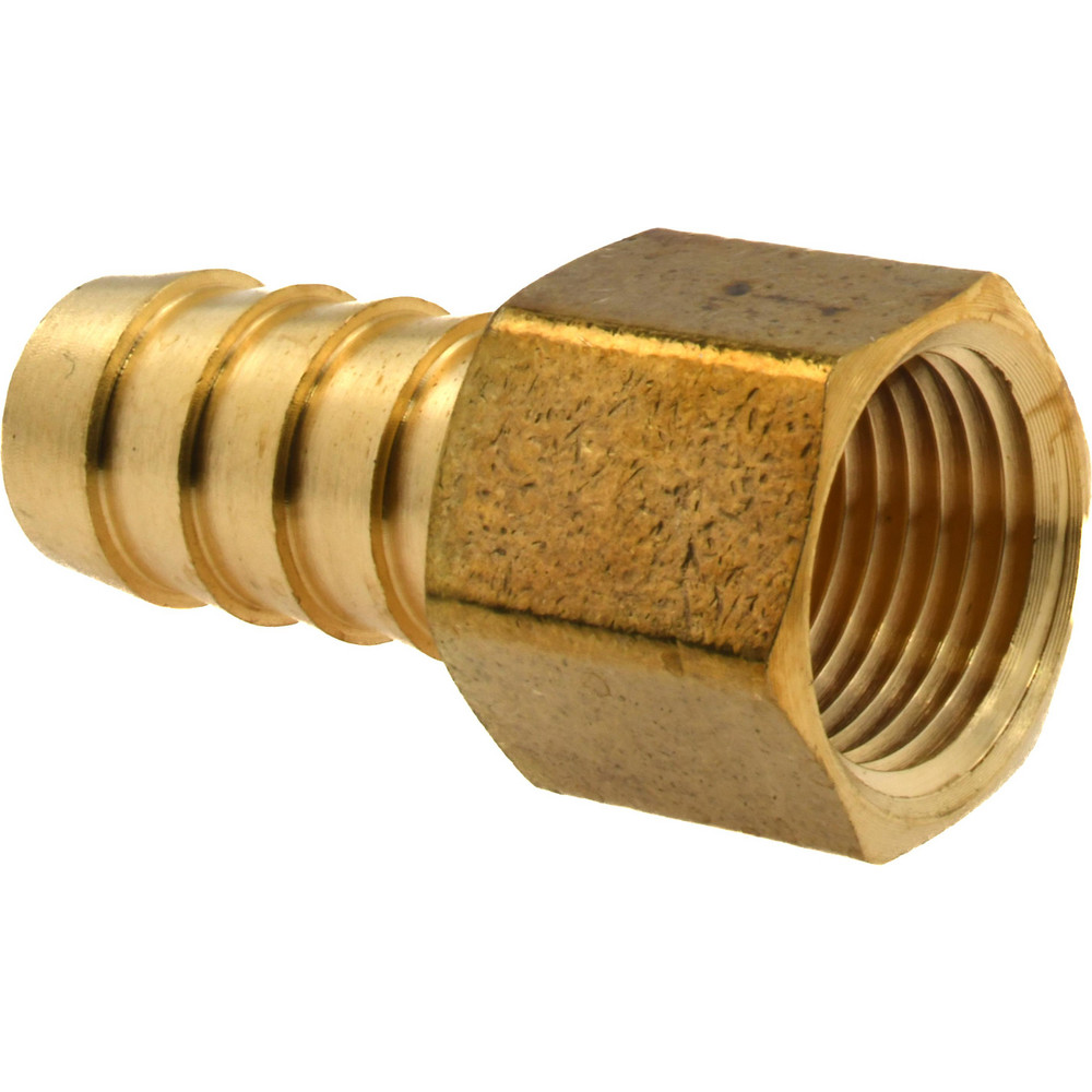 CerroBrass Barbed Hose Fitting: 3/8" x 1/2" ID Hose, Female Connector - 32060