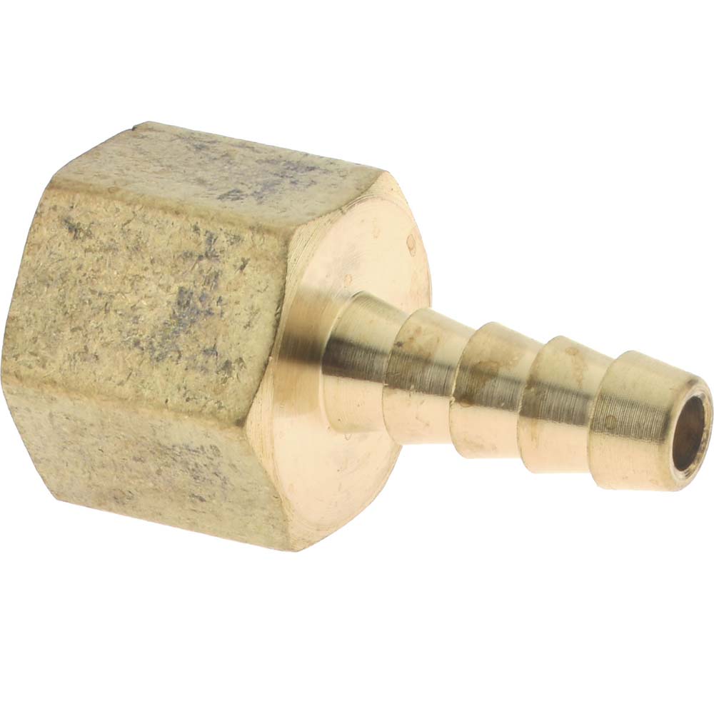 CerroBrass Barbed Hose Fitting: 3/8" x 1/2" ID Hose, Female Connector - 32060