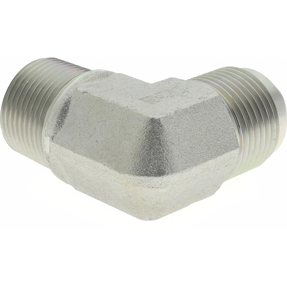 Eaton Steel Flared Tube 90 Deg Male Elbow: 3/4" OD, 37 deg Flared Angle - 2024-12-12S