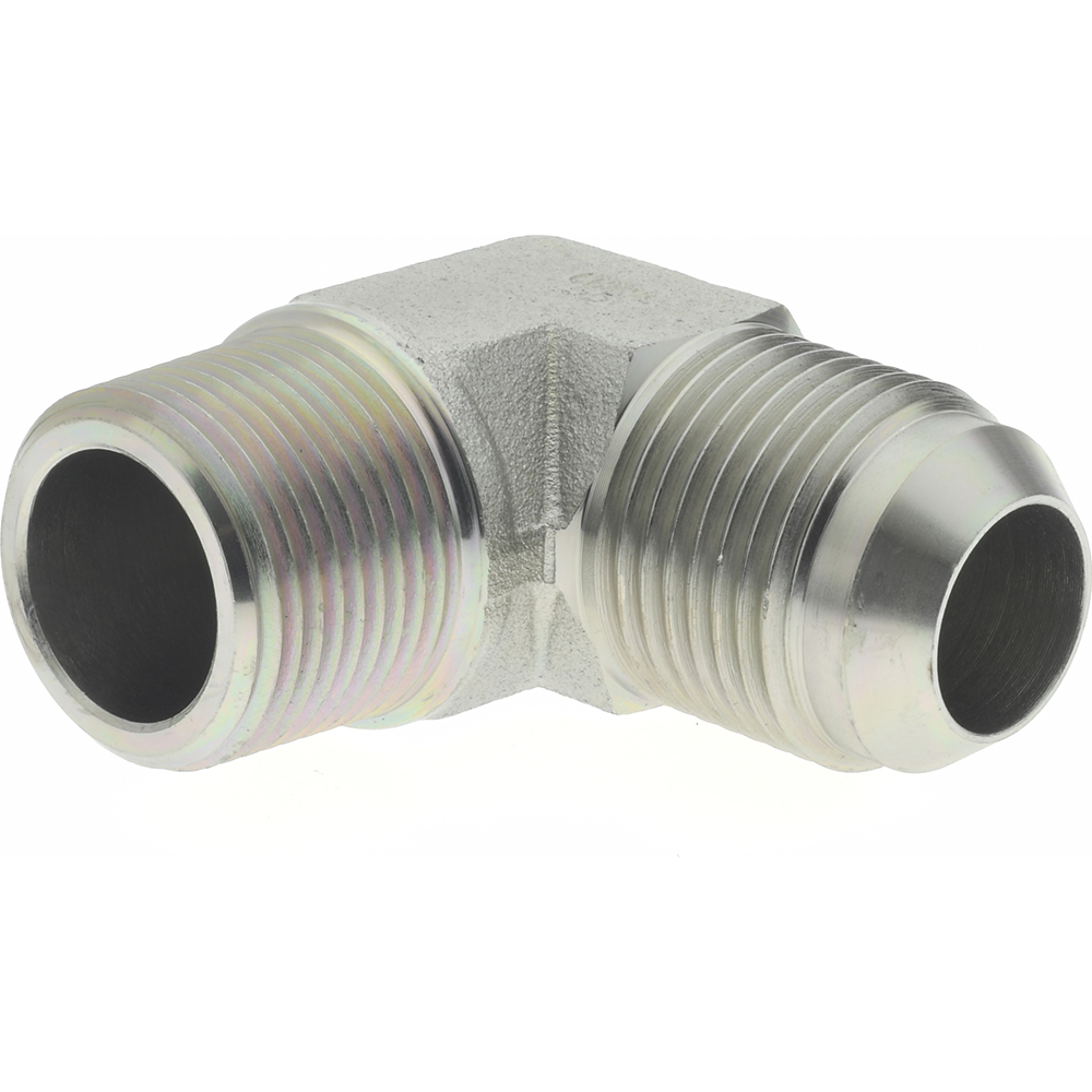Eaton Steel Flared Tube 90 Deg Male Elbow: 3/4" OD, 37 deg Flared Angle - 2024-12-12S