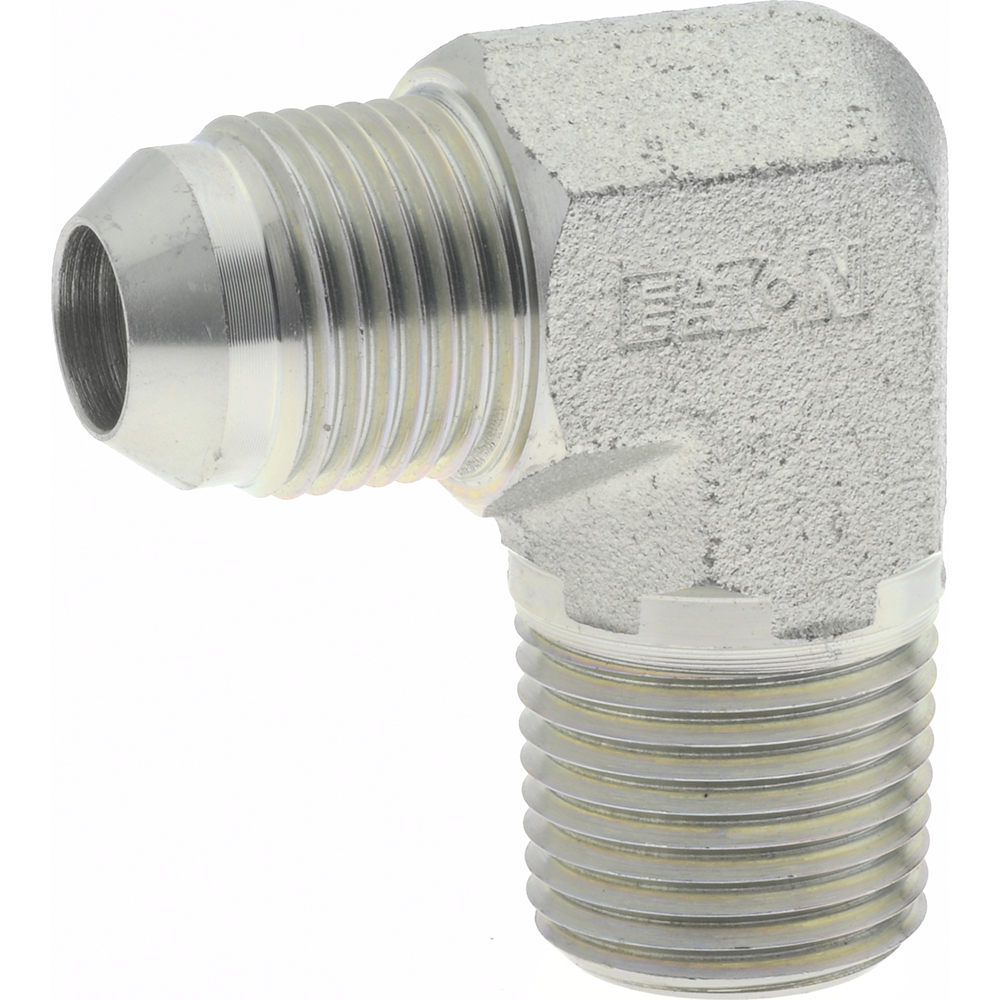 Eaton Steel Flared Tube 90 Deg Male Elbow: 3/4" OD, 37 deg Flared Angle - 2024-12-12S