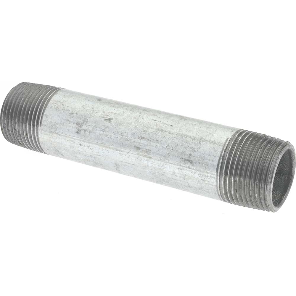 Value Collection Galvanized Pipe Nipple: 3/4", 1-3/8" Long, Schedule 40, Steel - MSCNG05001