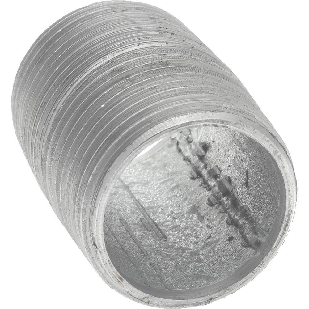 Value Collection Galvanized Pipe Nipple: 3/4", 1-3/8" Long, Schedule 40, Steel - MSCNG05001