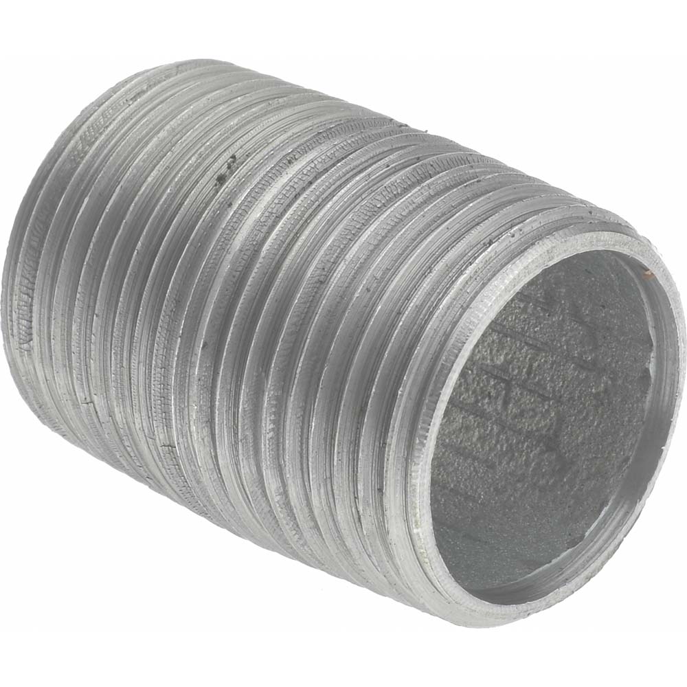 Value Collection Galvanized Pipe Nipple: 3/4", 1-3/8" Long, Schedule 40, Steel - MSCNG05001