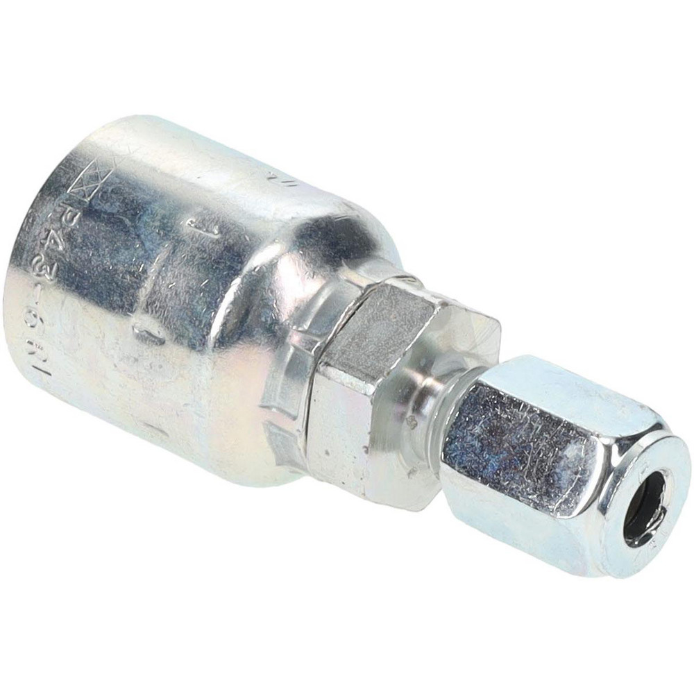 Parker Hydraulic Hose Female JIC 37 ° Swivel Fitting: 0.375" ID, 6 mm, 1/4" - 10643-4-6