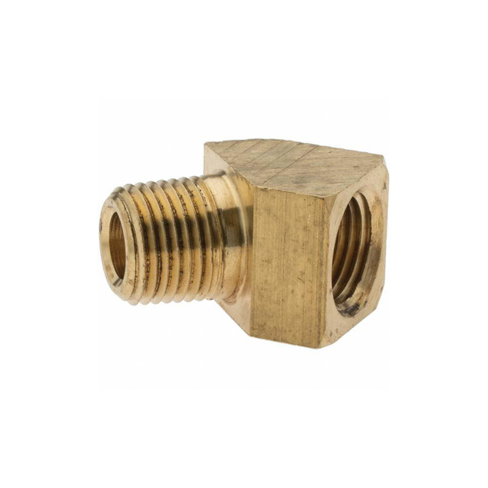 Parker Industrial Pipe 45 ° Street Elbow: 1/8" Female Thread, 1/8" Male Thread, MNPTF x FNPTF - 10838