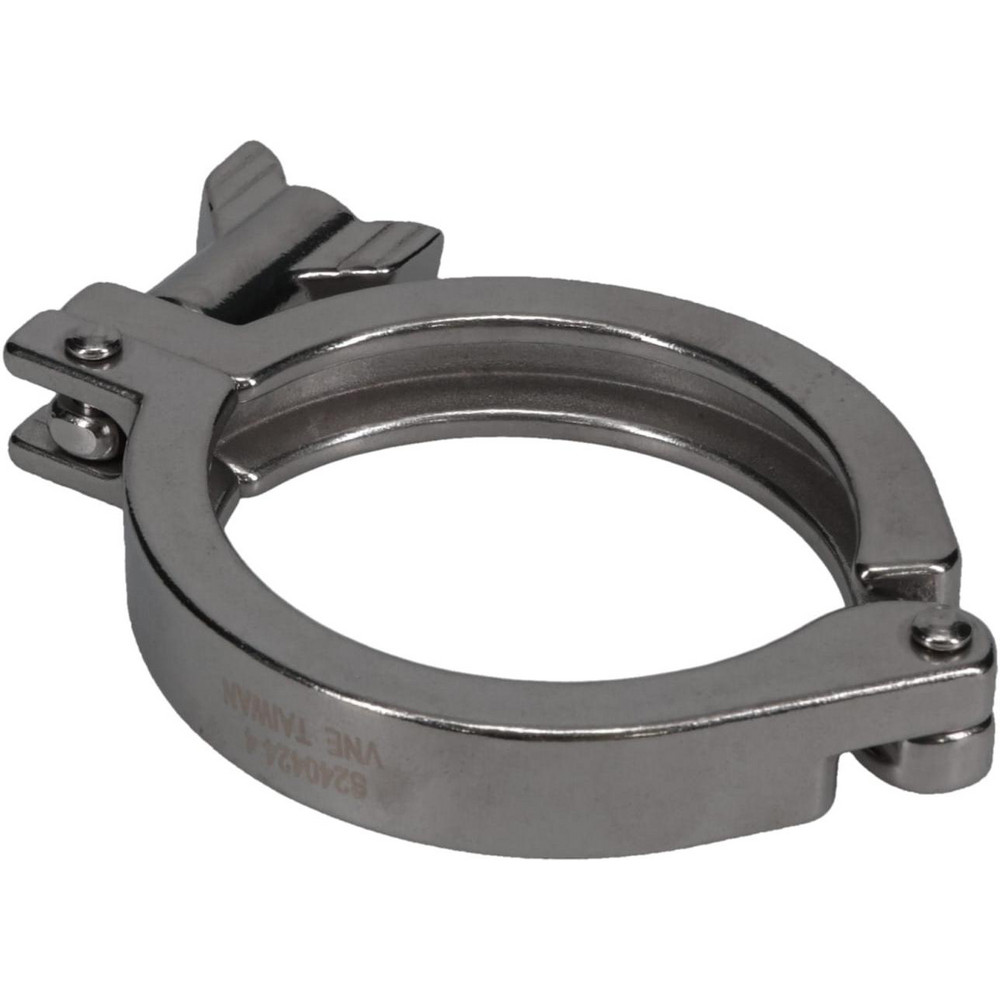 VNE Sanitary Stainless Steel Pipe Clamp with Wing Nut: 3", Clamp Connection - 13MHHM3.0