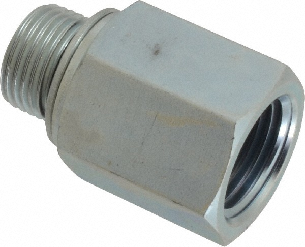 Voss Industrial Pipe Adapter: 1/2" Female Thread, M22 x 1.5 Male Thread, Male Metric x FNPT - PM 0822