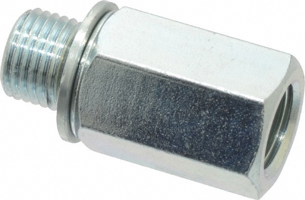 Voss Industrial Pipe Adapter: 1/2" Female Thread, M22 x 1.5 Male Thread, Male Metric x FNPT - PM 0822
