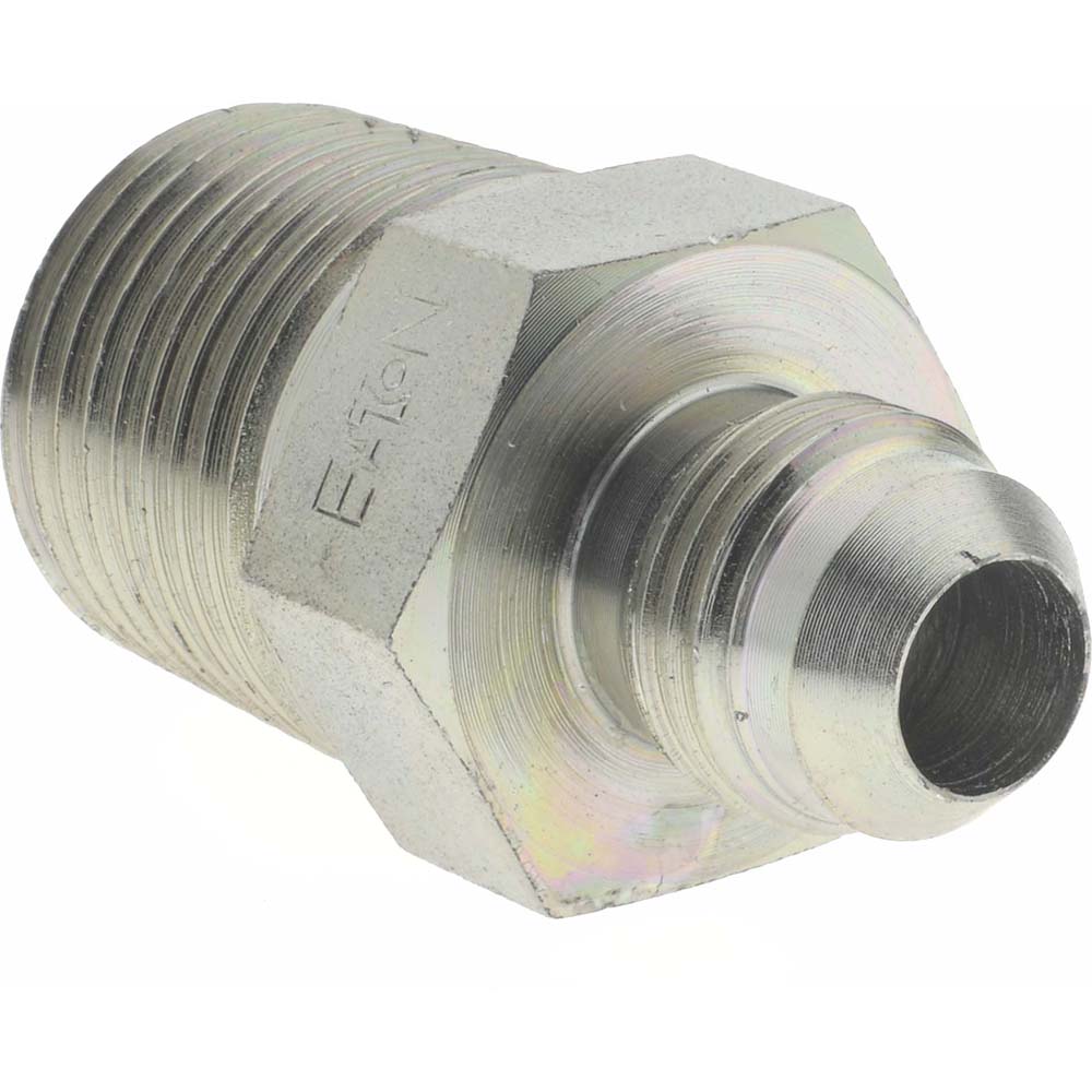 Eaton Steel Flared Tube Connector: 3/8" OD, 37 deg Flared Angle - 2021-8-6S