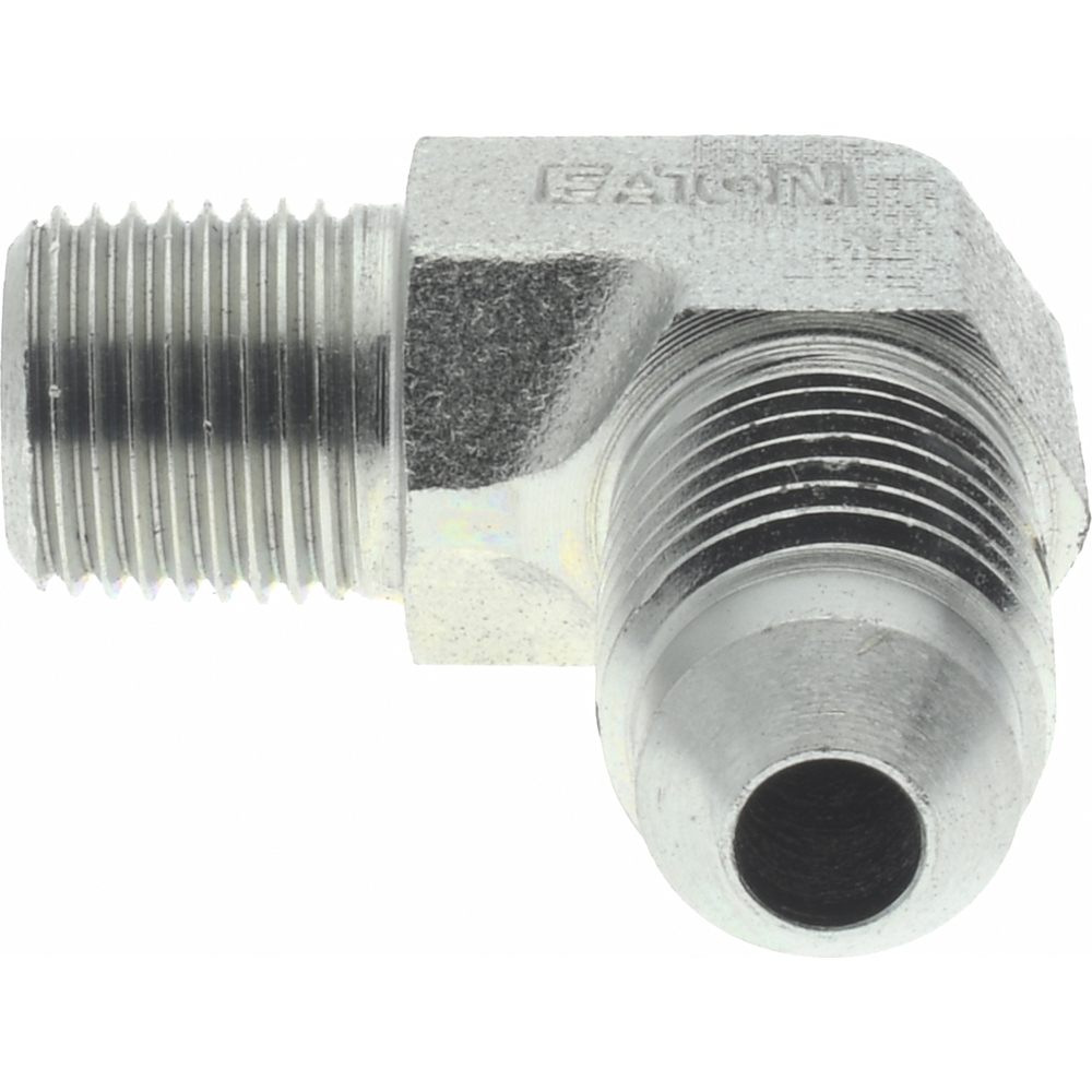 Eaton Steel Flared Tube Connector: 3/8" OD, 37 deg Flared Angle - 2021-8-6S