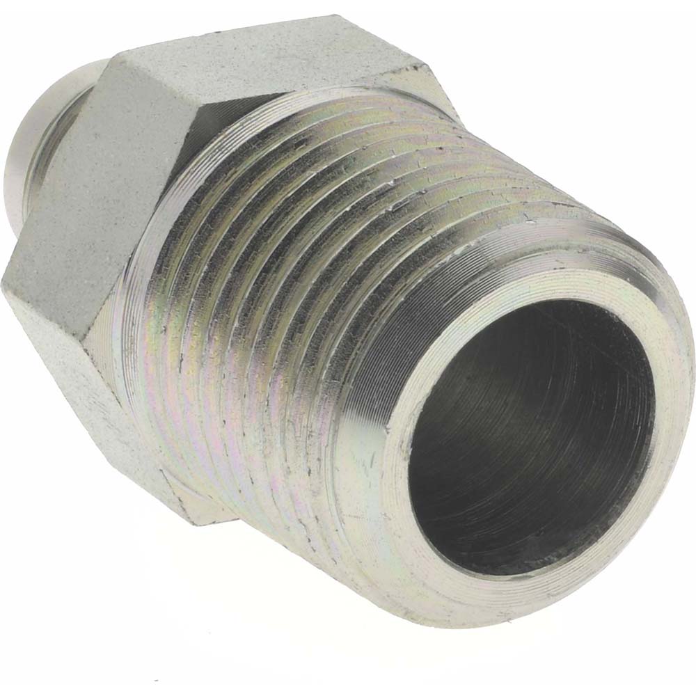 Eaton Steel Flared Tube Connector: 3/8" OD, 37 deg Flared Angle - 2021-8-6S