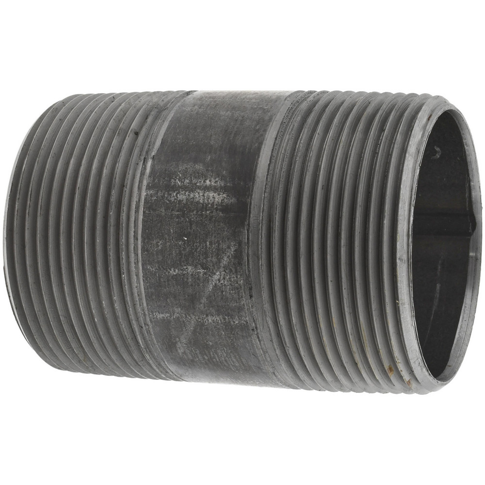 B&K Mueller Black Pipe Nipple: 2-1/2" Dia x 4" Long, Schedule 40 - 589-040BC
