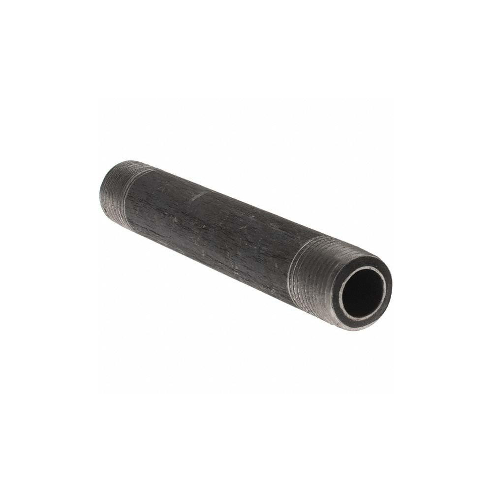 Value Collection Black Pipe Nipple: 3/8" Dia x 4" Long, Schedule 80 - BD-13645