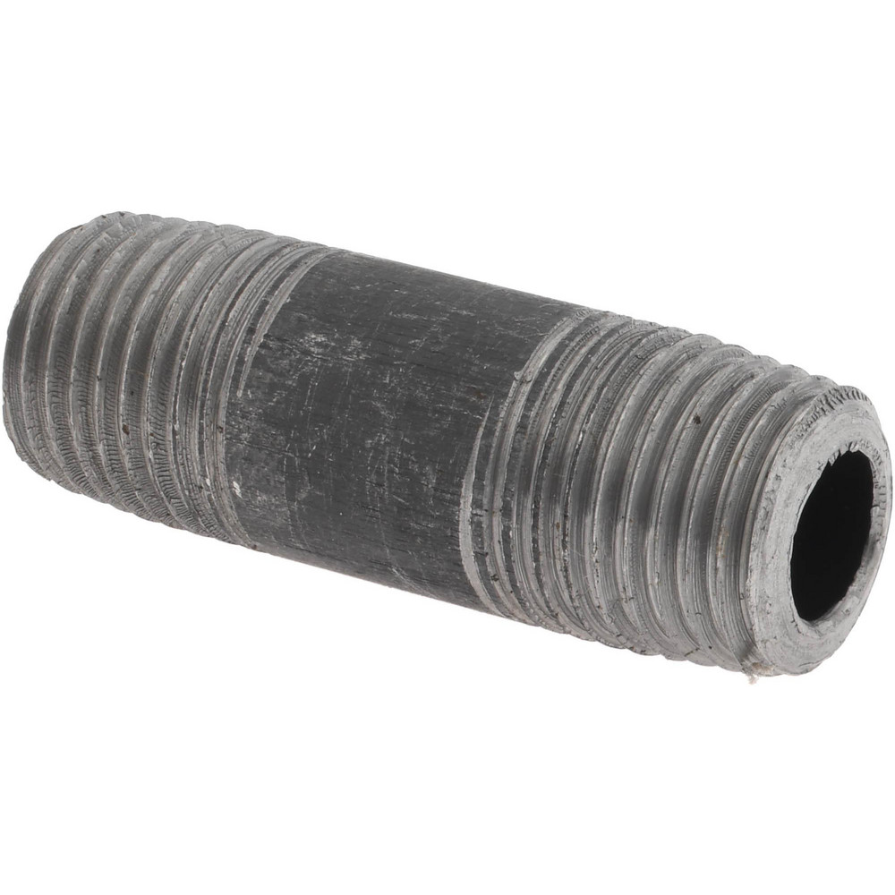 Value Collection Galvanized Pipe Nipple: 1/4", 3-1/2" Long, Schedule 40, Steel - MSCNG02035