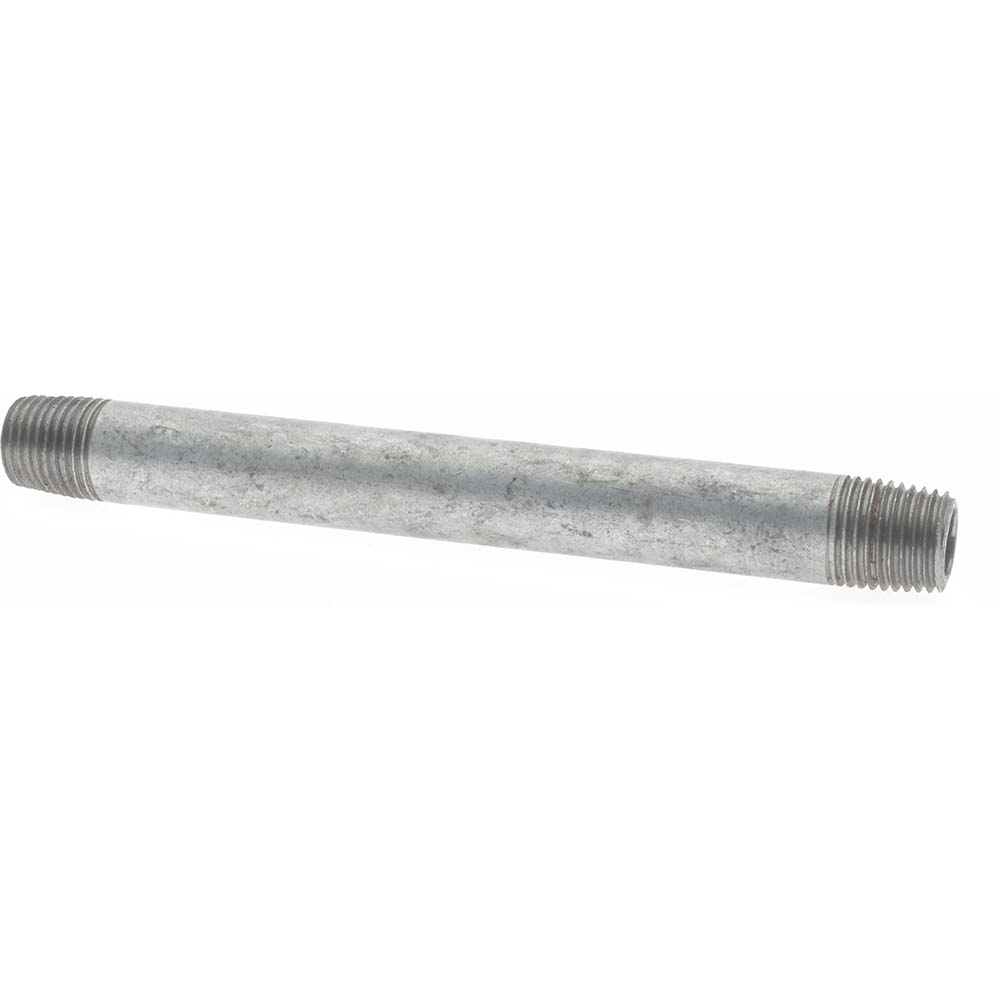 Value Collection Galvanized Pipe Nipple: 1/4", 3-1/2" Long, Schedule 40, Steel - MSCNG02035