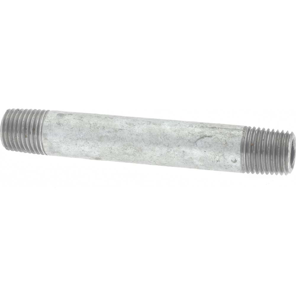 Value Collection Galvanized Pipe Nipple: 1/4", 3-1/2" Long, Schedule 40, Steel - MSCNG02035