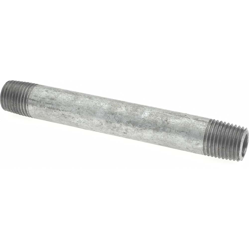 Value Collection Galvanized Pipe Nipple: 1/4", 3-1/2" Long, Schedule 40, Steel - MSCNG02035