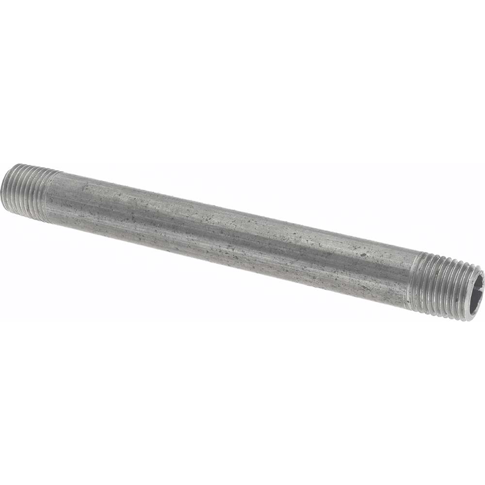 Value Collection Galvanized Pipe Nipple: 1/4", 3-1/2" Long, Schedule 40, Steel - MSCNG02035