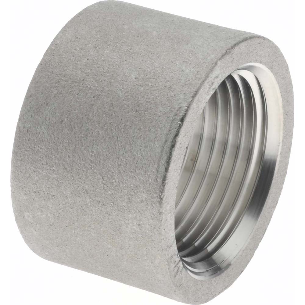 Merit Brass Pipe Half Coupling: 3/4", 304 Stainless Steel - K411H-12