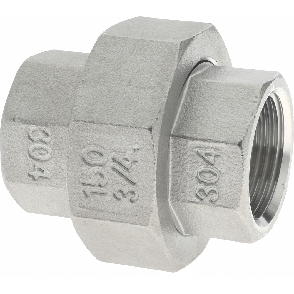 Merit Brass Pipe Half Coupling: 3/4", 304 Stainless Steel - K411H-12