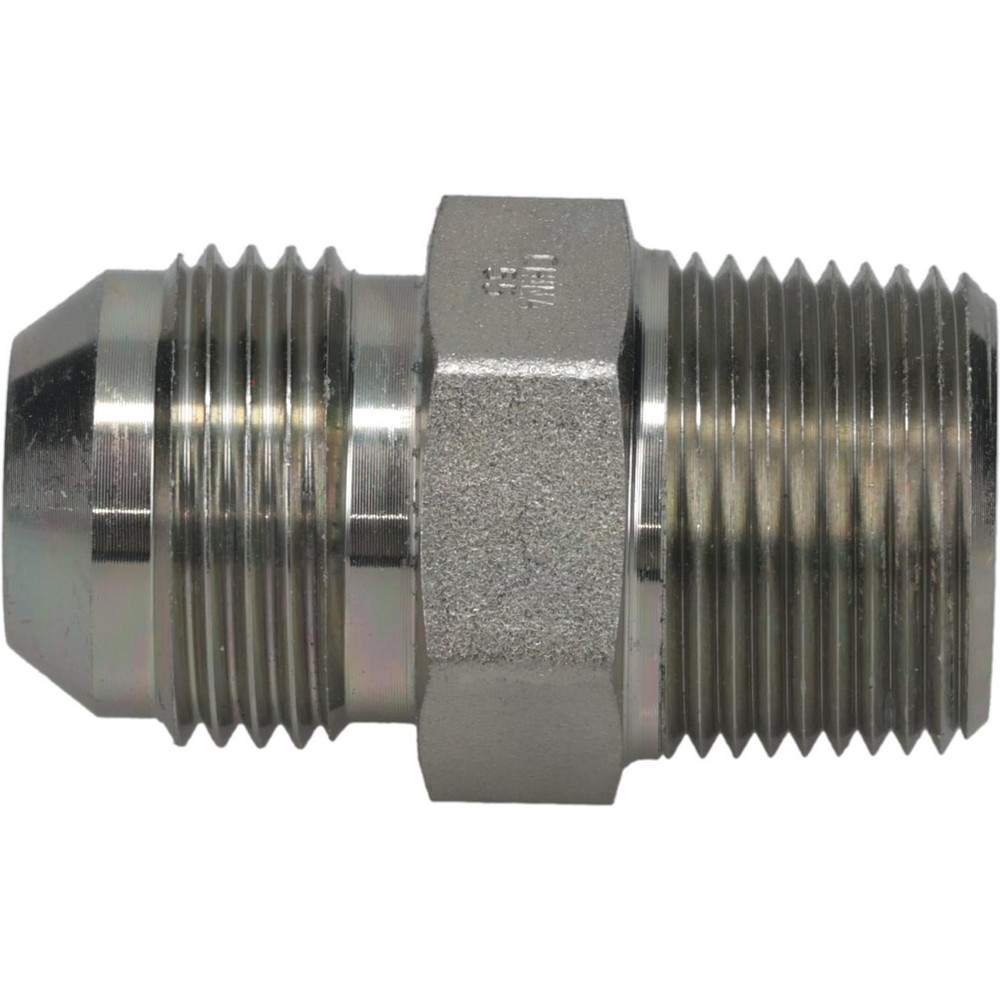 Eaton Steel Flared Tube Connector: 1/2" OD, 37 deg Flared Angle - 2021-4-8S