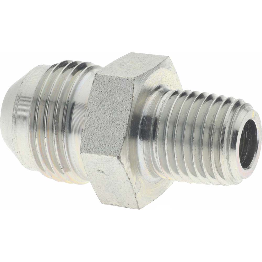 Eaton Steel Flared Tube Connector: 1/2" OD, 37 deg Flared Angle - 2021-4-8S