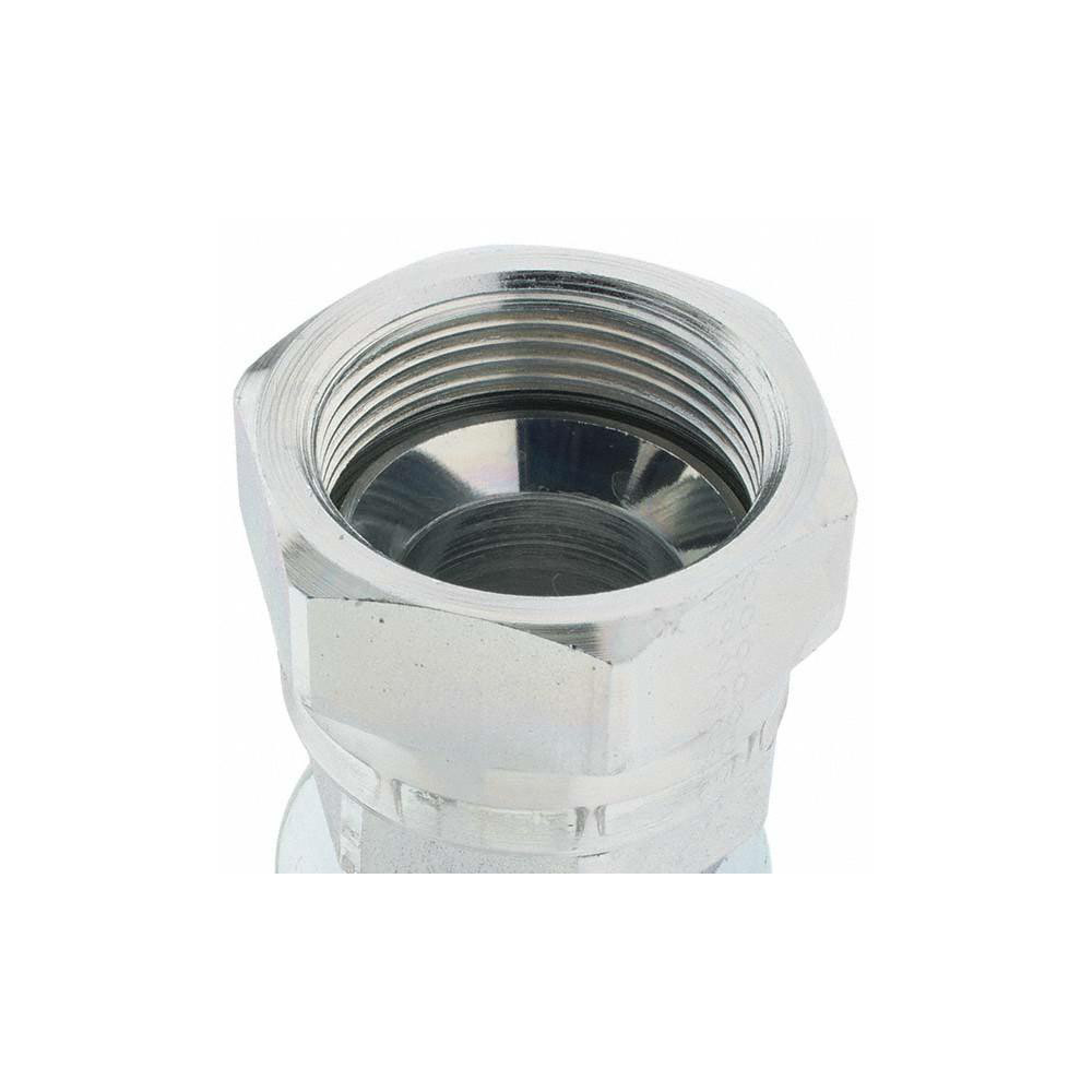 Parker Hydraulic Hose Straight Female JIC 37 ° Swivel Fitting: 1" ID, 16 mm, 1-5/8-12 - BD10643-20-16-1