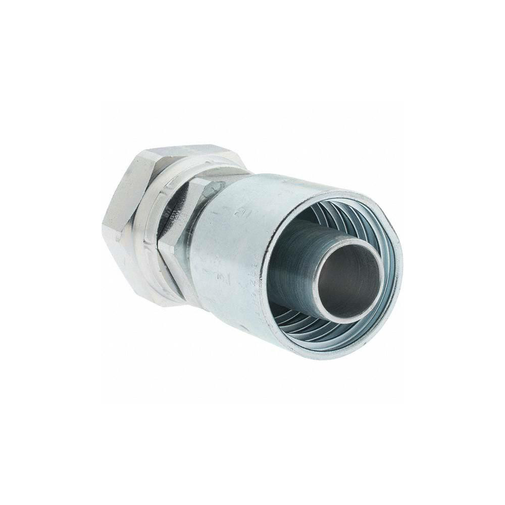 Parker Hydraulic Hose Straight Female JIC 37 ° Swivel Fitting: 1" ID, 16 mm, 1-5/8-12 - BD10643-20-16-1