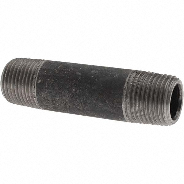 Value Collection Black Pipe Nipple: 1/2" Dia x 4-1/2" Long, Schedule 40 - MSCNB04045