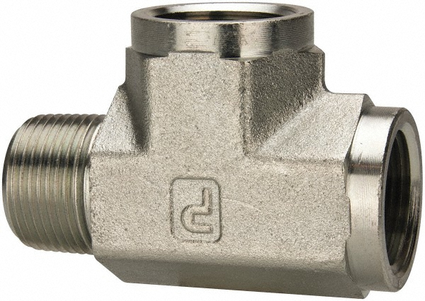 Parker Industrial Pipe 45 ° Street Elbow: 1" Female Thread, 1" Male Thread, MNPTF x FNPTF - KP79131