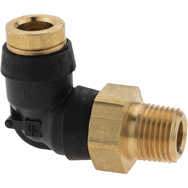 Merit Brass Brass Pipe 90 ° Elbow: 1-1/4" Fitting, Threaded, FNPT x FNPT, Class 125 - X101-20