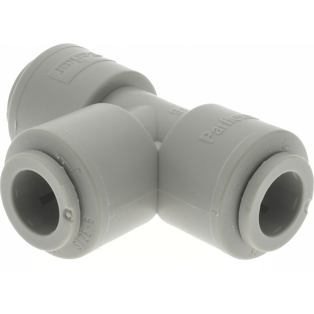 Parker Push-to-Connect Push-to-Connect x Push-to-Connect Fitting: Union Tee, 3/8" OD - A6TU6-MG