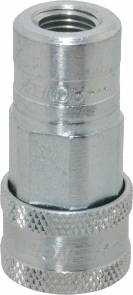 Parker Hydraulic Hose Female Straight Thread Coupler: 3/8", 3/4-16, 4,000 psi - H3-62-T8