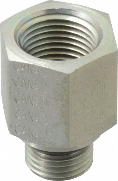 Parker Industrial Pipe Adapter: 3/4" Female Thread, 1-5/16-12 Male Thread, Male Straight Thread O-Ring x Female NPTF - 16-3/4 F5OG-S