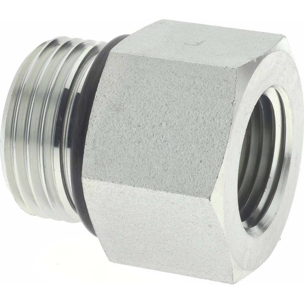 Parker Industrial Pipe Adapter: 3/4" Female Thread, 1-5/16-12 Male Thread, Male Straight Thread O-Ring x Female NPTF - 16-3/4 F5OG-S
