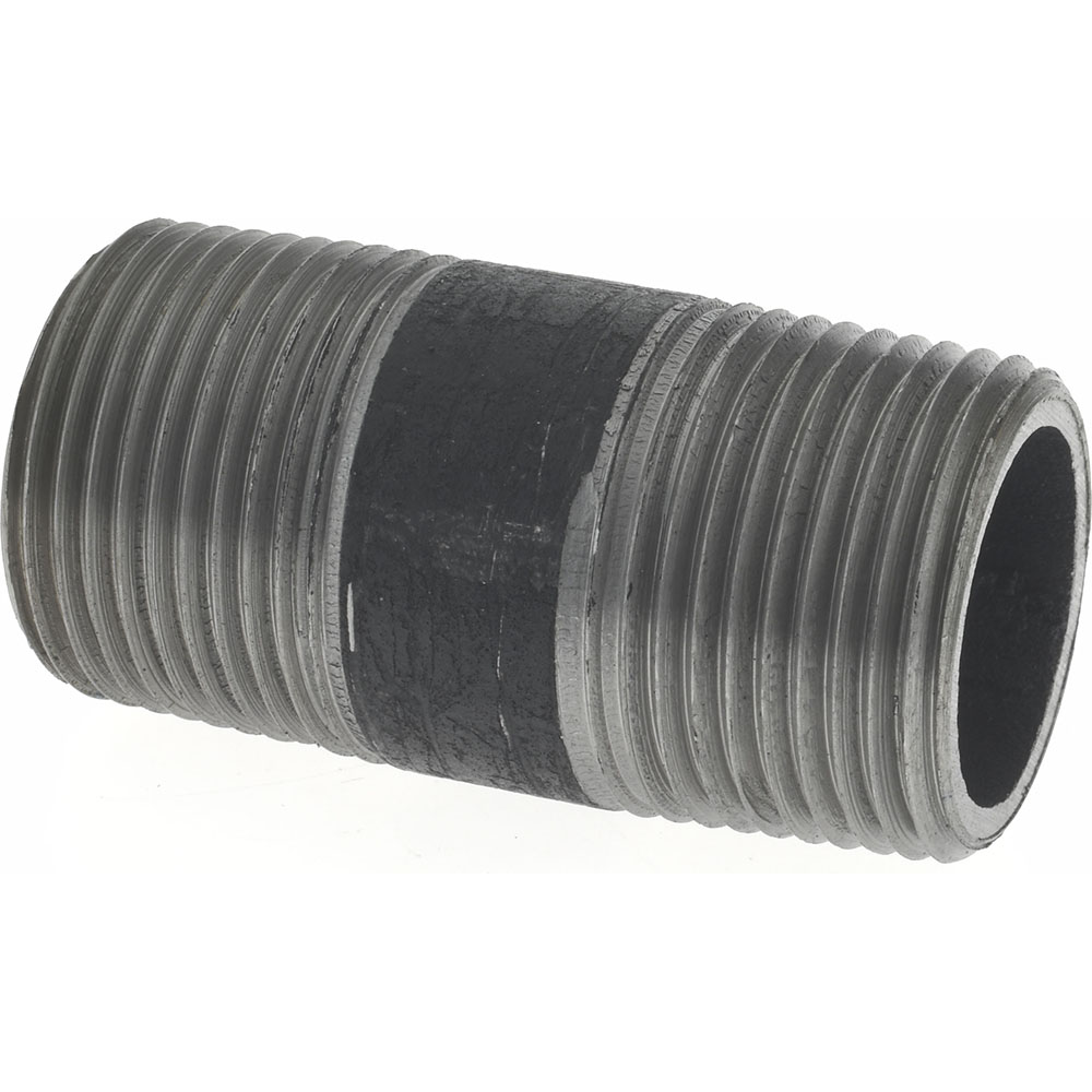 Value Collection Black Pipe Nipple: 3/4" Dia x 6" Long, Schedule 80 - XNB05060