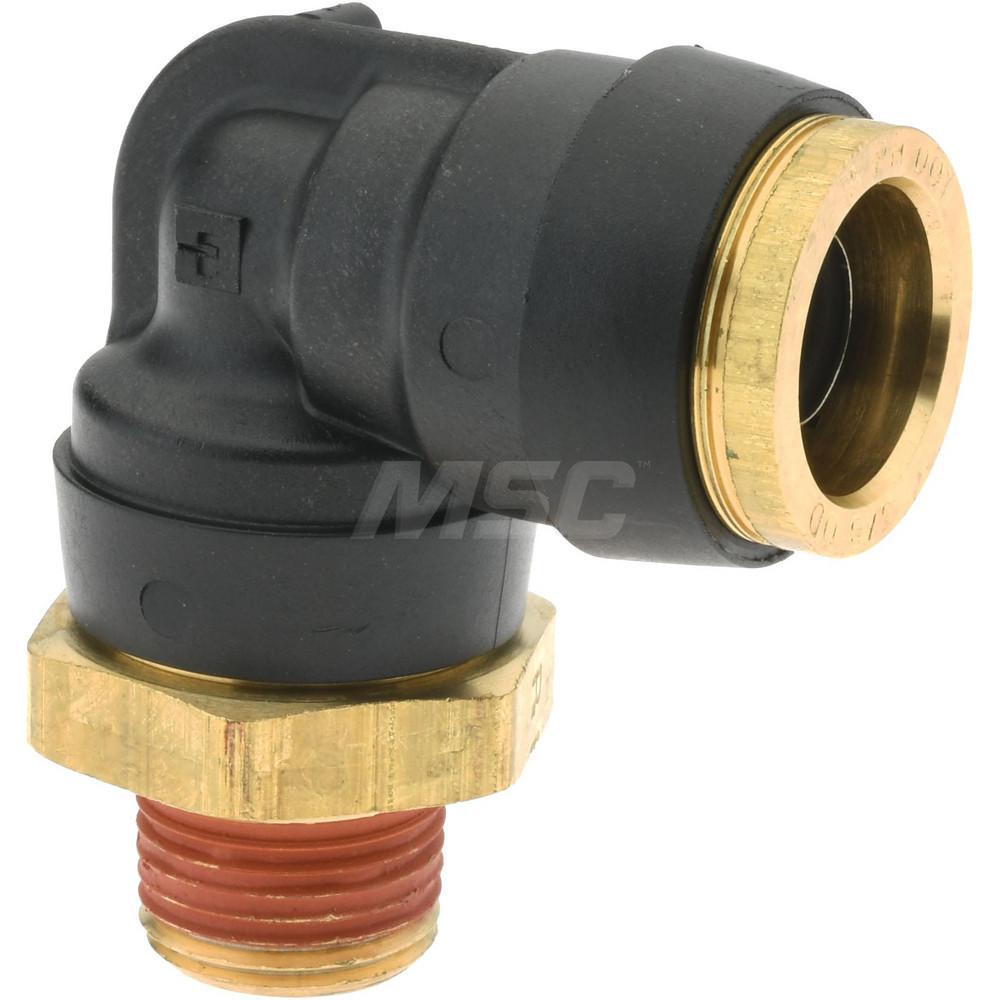 Parker Push-to-Connect Tube x MNPT x Tube x Male Fitting: 45 deg Swivel Elbow, 5/8" OD - PF-00088