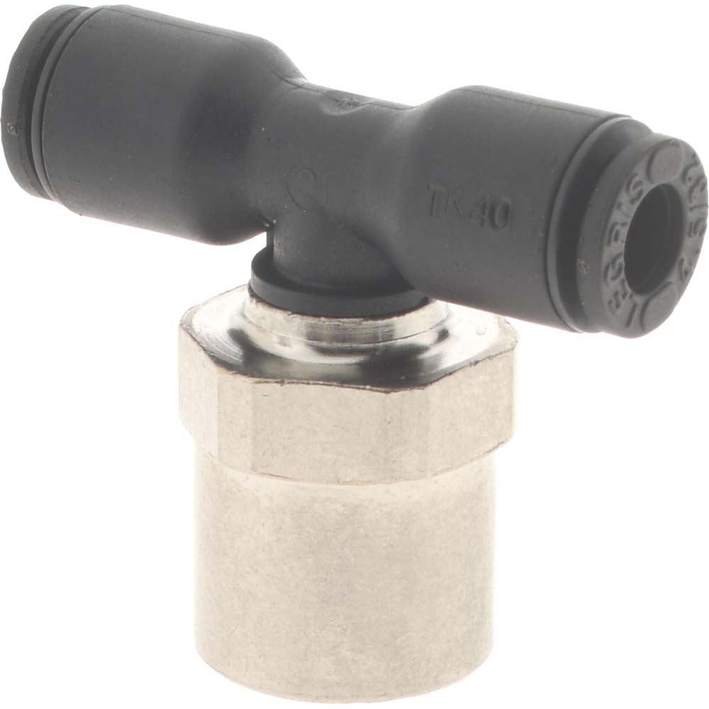 Legris Push-to-Connect Fitting: Female Branch Tee, NPT, 1/4" OD - 3008 56 14