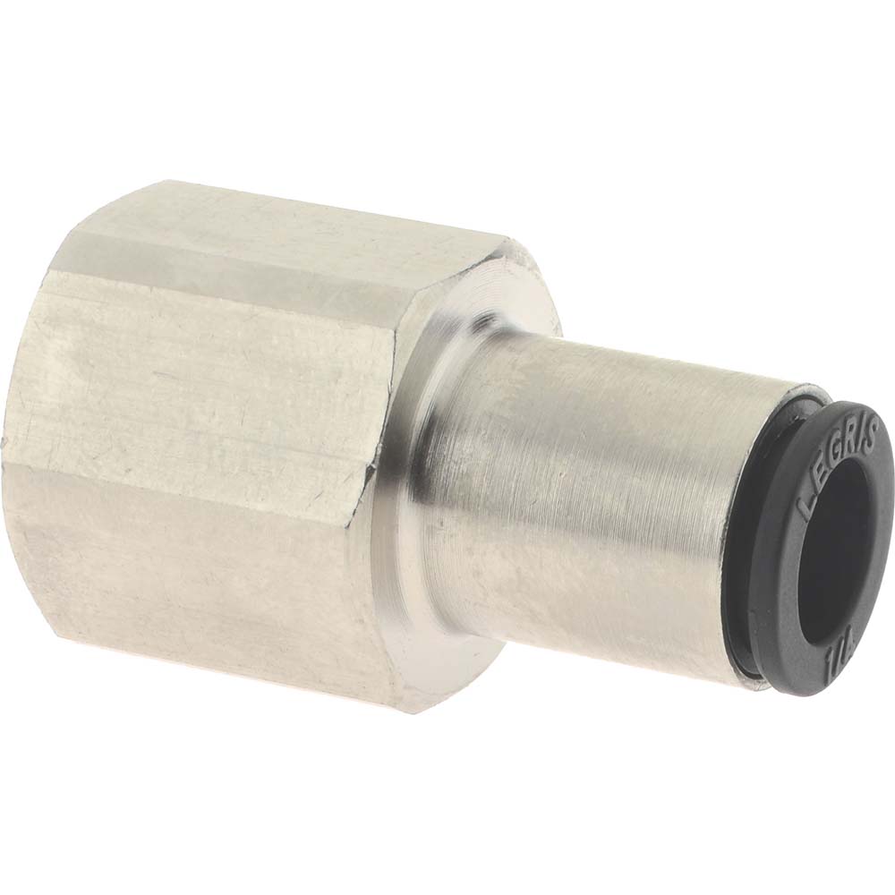 Legris Push-to-Connect Push-to-Connect Fitting: Straight, BSPP, 8.00 mm OD - 3114 08 13