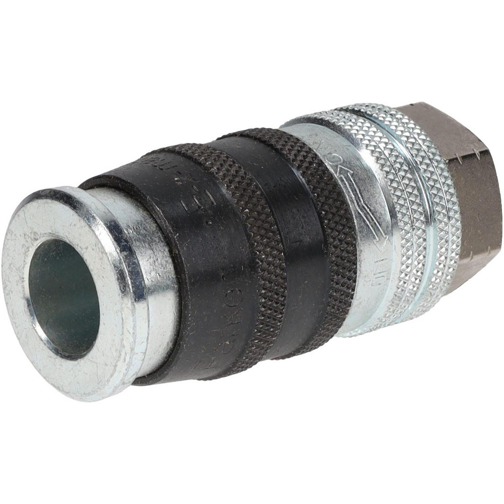 Parker Pneumatic Hose Coupling: 1/2-14, 1/2" Body Dia, Industrial Interchange - EZ-501-8FP