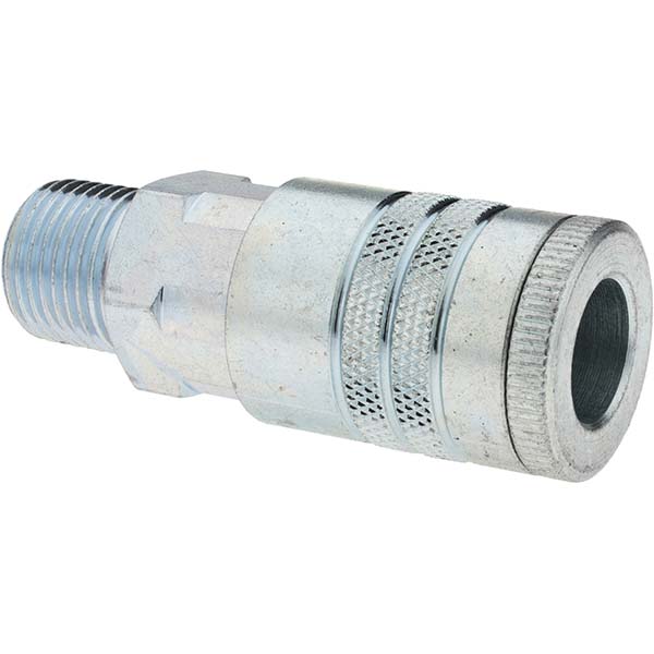 Parker Pneumatic Hose Coupling: 1/2-14, 1/2" Body Dia, Industrial Interchange - EZ-501-8FP