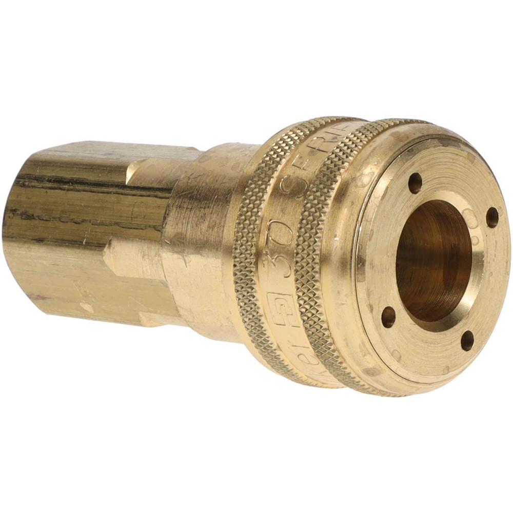Parker Pneumatic Hose Coupling: 1/2-14, 1/2" Body Dia, Industrial Interchange - EZ-501-8FP