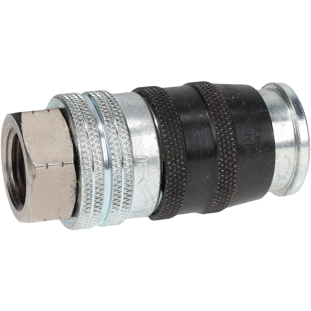 Parker Pneumatic Hose Coupling: 1/2-14, 1/2" Body Dia, Industrial Interchange - EZ-501-8FP